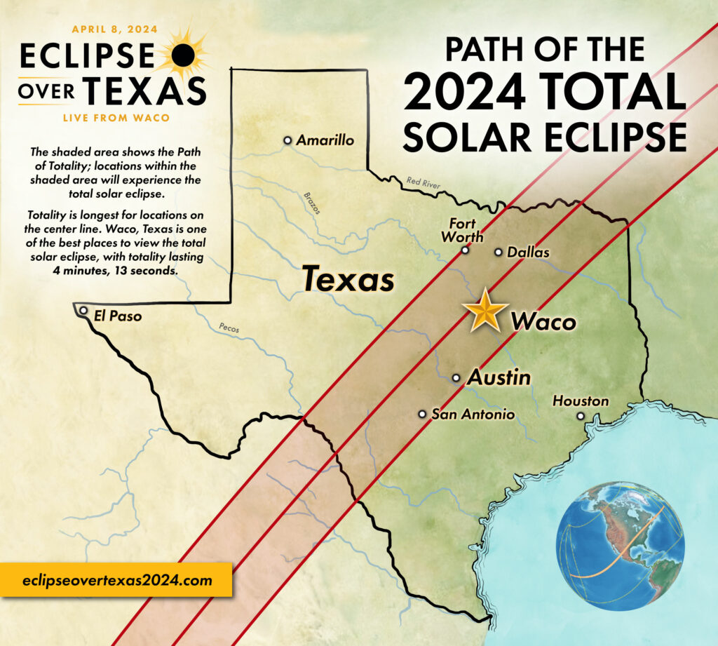 Texas Eclipse 2024 Time Glenn Kalinda   2024eclipsemap 1024x921 