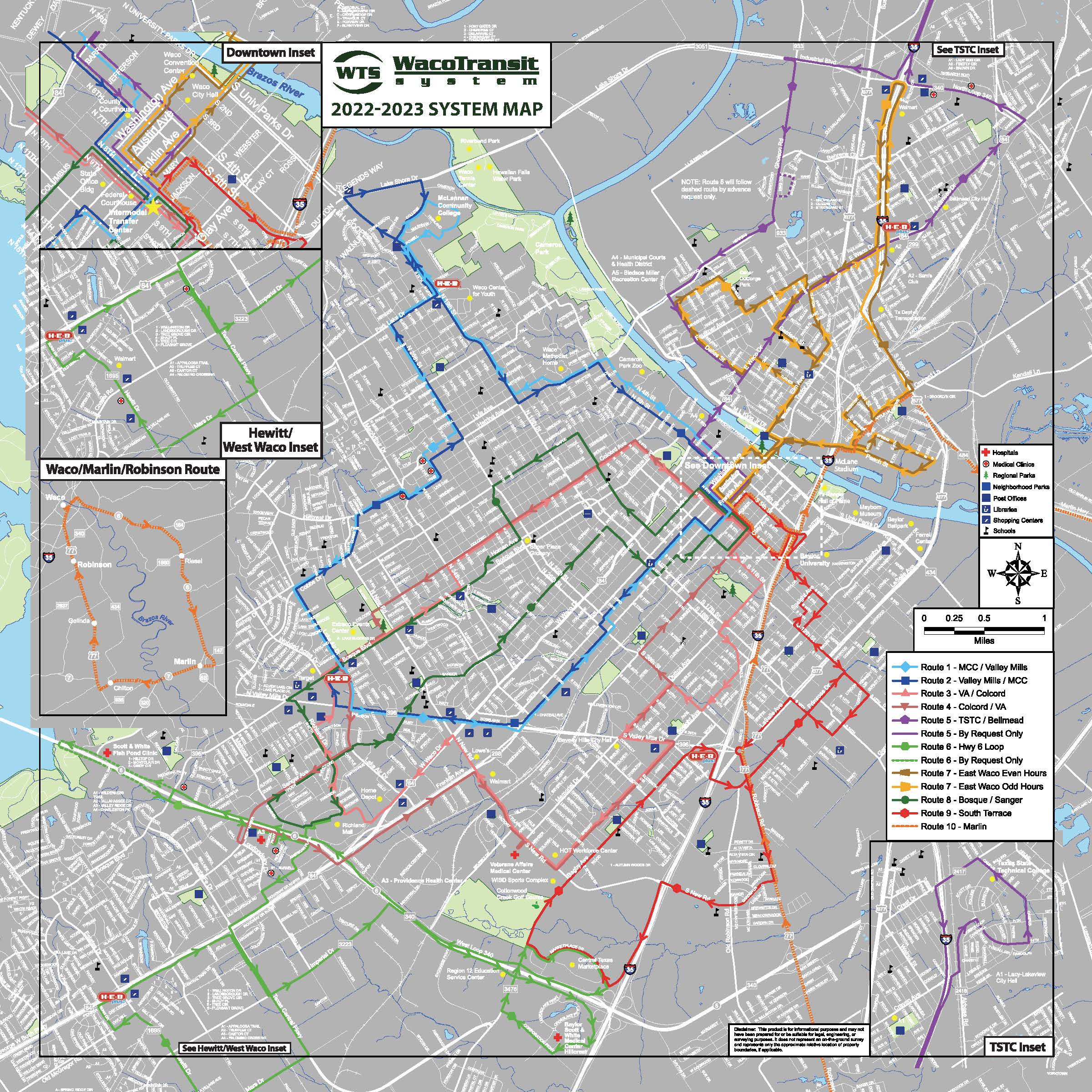 Transit Maps City of Waco