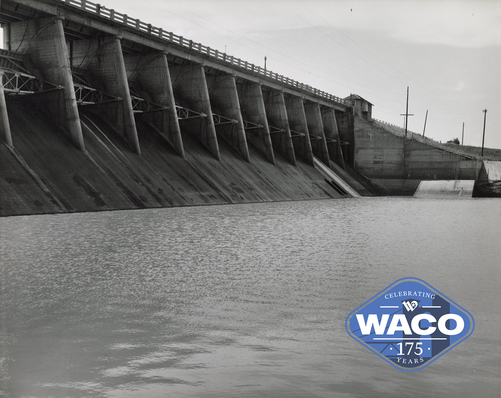 Lake Waco Dam in 1946