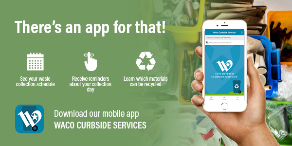 Promo for Waco Curbside Services App